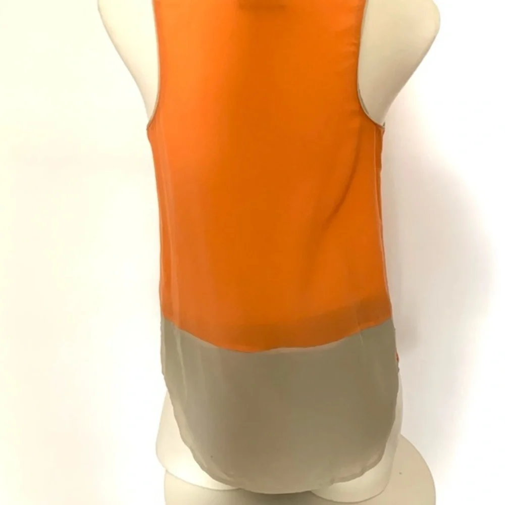 Anthropologie Maeve Hi-Low Silk Peach & Tank Tank